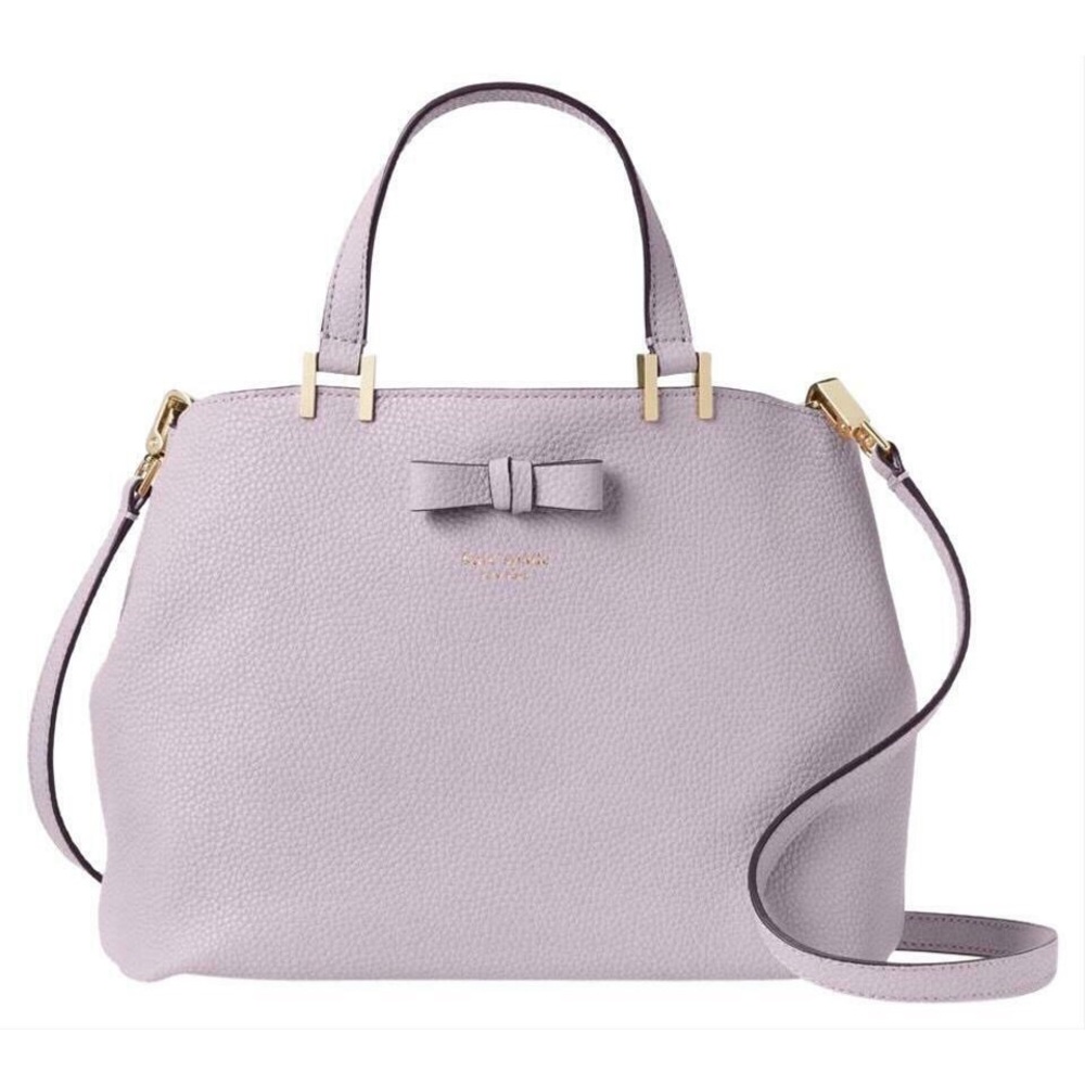 NWT Kate Spade Lilac Pebbled Leather Satchel